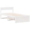 vidaXL Bed Frame without Mattress White 90x190 cm Single Solid Wood Pine