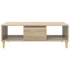 vidaXL Coffee Table Sonoma Oak 103.5 x 60 x 35 cm Engineered Wood