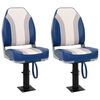 vidaXL Foldable Boat Chairs 2 pcs High Backrest