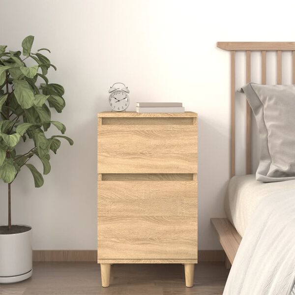 vidaXL Bedside Cabinet Sonoma Oak 40x35x70 cm