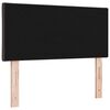 vidaXL Headboard with LED Strip Lights Adjustable Brown 100 cm Fabric