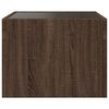 vidaXL Coffee Table with Infinity LED Brown Oak 40x40x30 cm