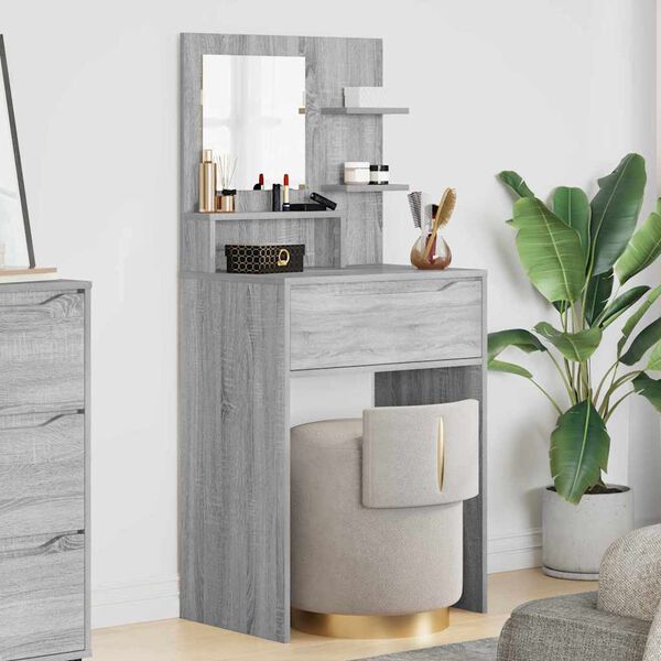 vidaXL Bedroom Dressing Tables Grey Sonoma 80 x 39.6 x 135 cm