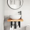 vidaXL Basin Shelf Wall Mounted Steel and Solid Wood Acacia