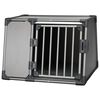 TRIXIE Sloping Dog Transport Cage Size L Aluminium Graphite 39338
