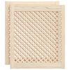 vidaXL Cabinet Doors Lattice Design 2 pcs 59.5x69 cm Solid Wood Pine