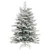 vidaXL Artificial Hinged Christmas Tree White 120 cm PE and PVC