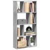 vidaXL Bookcase Concrete Grey 60x20x120.5 cm Engineered Wood