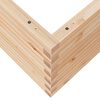 vidaXL Garden Planter 110x110x46 cm Solid Wood Pine