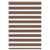 vidaXL Zebra Blind Brown 105x100 cm Fabric Width 100.9 cm Polyester