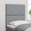 vidaXL Headboard with Headboard Light Grey 80 cm Faux Leather