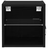 vidaXL TV Cabinet Set Black 30 x 28.5 x 30 cm Engineered Wood