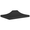 vidaXL Party Tent Roof 4x3 m Black 270 g/m&sup2;