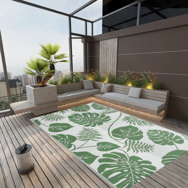 vidaXL Outdoor Rug ARAKIL Green 190x290 cm PP