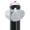 vidaXL Outdoor Solar Shower Black 217 cm PVC and aluminium