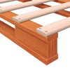 vidaXL Pallet Bed without Mattress Wax Brown 180x200 cm Super King Solid Wood Pine