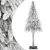vidaXL Artificial Christmas Tree White 71 x 71 x 150 cm