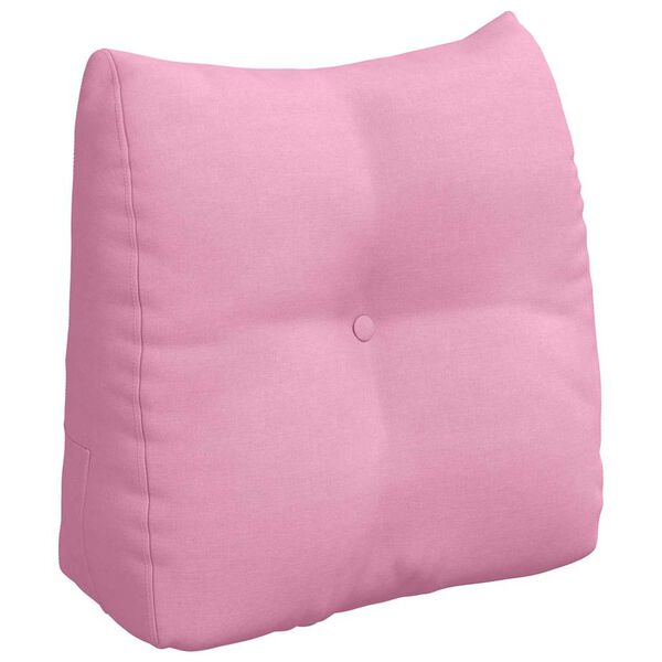 vidaXL Back Pillow Pink 45 x 24 x 50 cm Fabric
