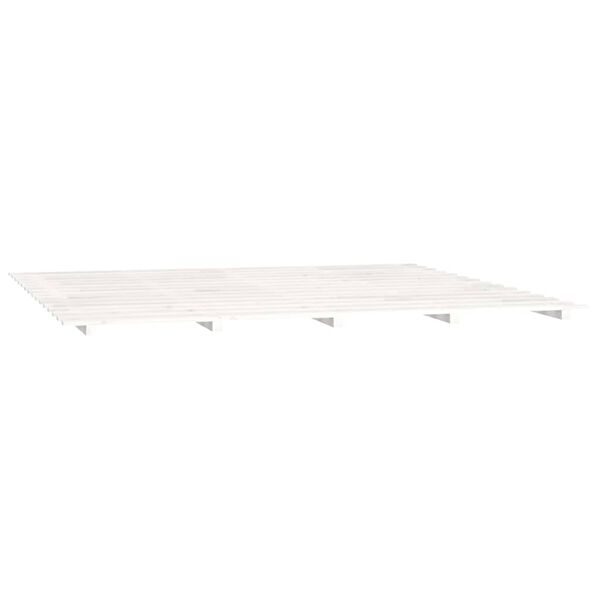 vidaXL Bed Frame without Mattress White 160x200 cm Solid Wood Pine