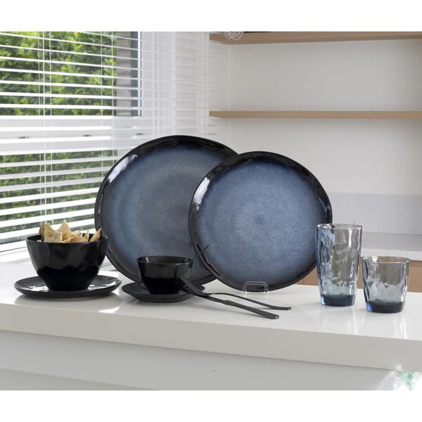 Cosy & Trendy Plat Plate Sapphire 3 pcs &Oslash;27 cm Sapphire Blue