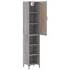 vidaXL Highboard Grey Sonoma 34.5x34x180 cm Engineered Wood
