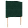 vidaXL Ottoman Bed with Mattresses Dark Green 120x200cm Velvet