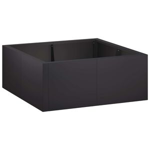 vidaXL Retaining Wall 4 pcs 100 x 100 x 30 cm Steel Black