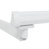 vidaXL Manual Retractable Awning Frame White 2.5 x 2 m Aluminium