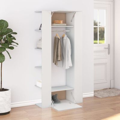 vidaXL Hallway Cabinets 2 pcs White Engineered Wood