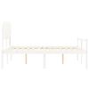 vidaXL Senior Bed without Mattress White 140x200 cm Solid Wood
