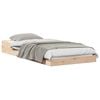 vidaXL Bed Frame Brown 80 x 210 cm Solid Pine Wood