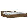 vidaXL Bed Frame without Mattress with Drawers Honey Brown Super King