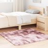 vidaXL Shaggy Rug High Pile NAVARRA Dusty Pink 120x120 cm Polyester