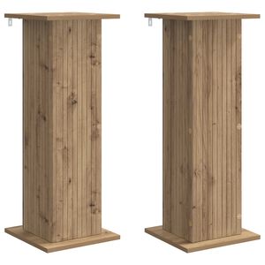 vidaXL Plant Stand 2 pcs Artisan Oak 30.5 x 30 x 80.5 cm
