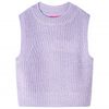 Kids' Sweater Vest Knitted Light Lilac 92