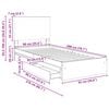 vidaXL Storage Bed with Headboard White 90 x 200 cm Engineered Wood