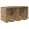 vidaXL TV Cabinet Set Wall-mounted 3 pcs Brown Engineered Wood