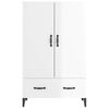 vidaXL Highboard High Gloss White 70x31x115 cm Engineered Wood