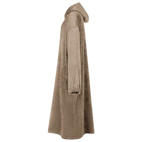 vidaXL Blanket Hoodie Camel L Flannel