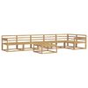 vidaXL Outdoor Sofa Set 7 pcs White 79 x 79 x 37 cm Solid Acacia Wood
