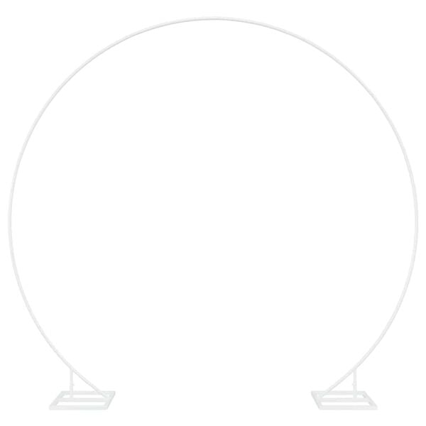 vidaXL Wedding Arch White 220 x 45 x 200 cm Steel