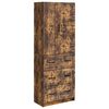 vidaXL Cabinet Set 2 pcs Smoked Oak 66 x 34.5 x 87 cm Engineered Wood