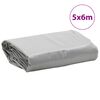 vidaXL Tarpaulin Grey 5x6 m 650 g/m&sup2;