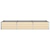 vidaXL Planter Ivory 290 x 100 x 45 cm Galvanised Steel