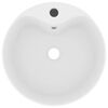 vidaXL Luxury Wash Basin with Overflow Matt White 36x13 cm Ceramic