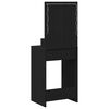 vidaXL Dressing Table Black Oak 50 x 41 x 135 cm Engineered Wood