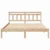 vidaXL Bed Frame Brown 160 x 200 cm Solid Pine Wood