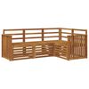 vidaXL Outdoor Sofa Set 4 pcs Natural Polyester