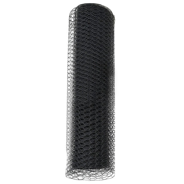vidaXL Hexagon Fence Grey 0.6 x 25 m Steel