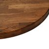 vidaXL Table Top Light Brown &Oslash; 90 x 2.5 cm Solid Oak Wood